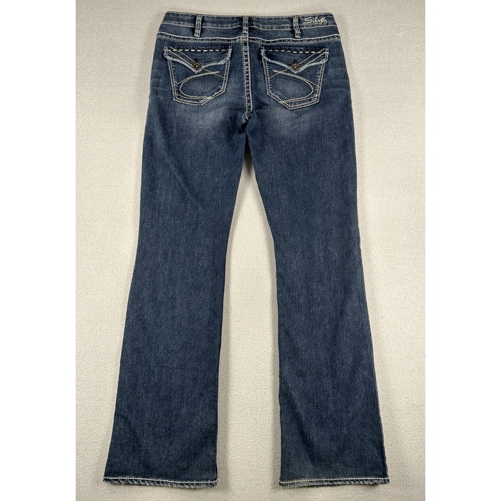 Womens Silver Jeans Suki Bootcut Lowrise Size 30x32 Medium Wash NICE! - Picture 9 of 10